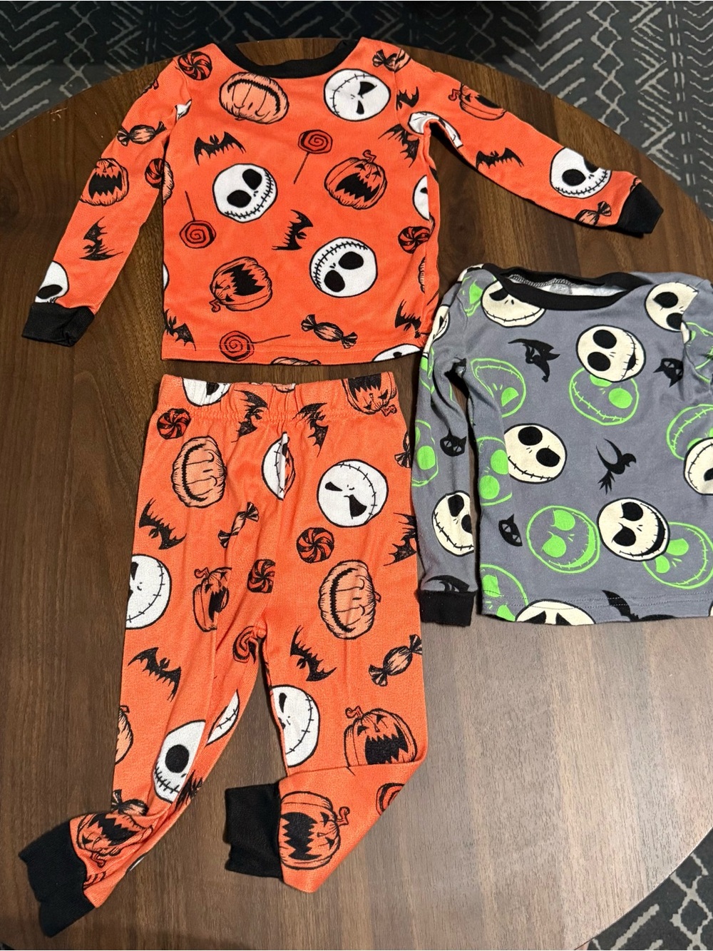 Boys jack Skeleton Halloween pajama set
